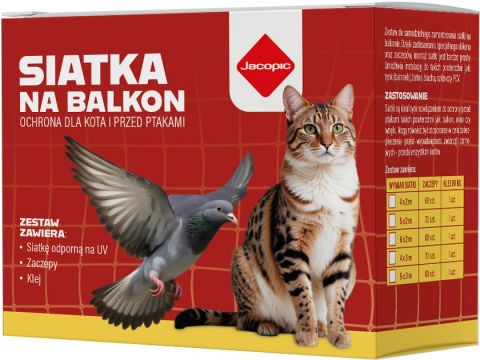 ZESTAW SIATKA NA BALKON 8 m x 2 m