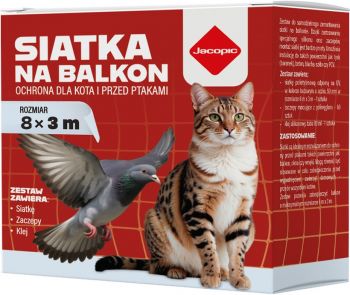 ZESTAW SIATKA NA BALKON 8 m x 3 m